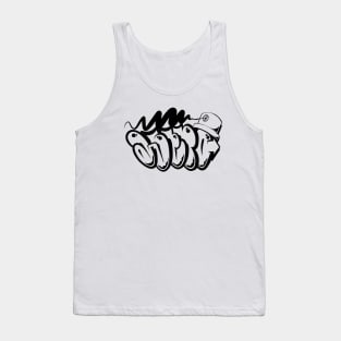 Graffiti Bubble Style "Astro" + Fatcap - black Tank Top